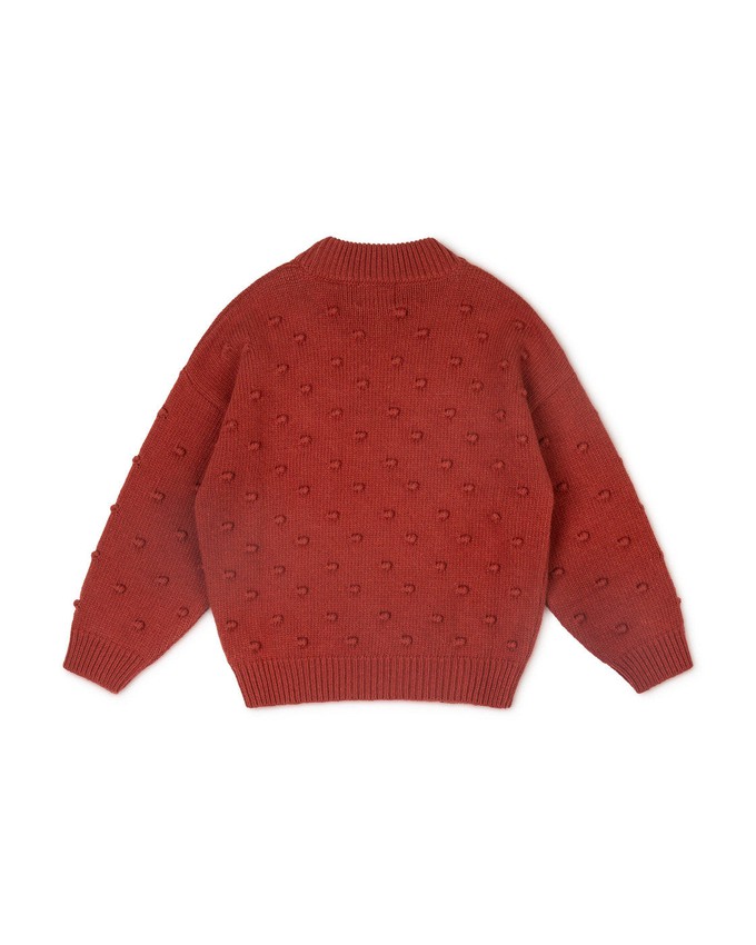 Juna Sweater Kids oxide red from Matona