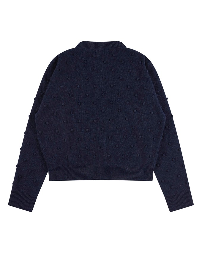 Popcorn Cardigan navy from Matona