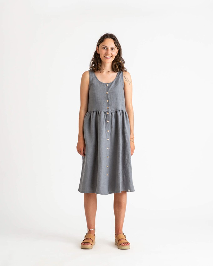 Gathered Dress storm blue from Matona