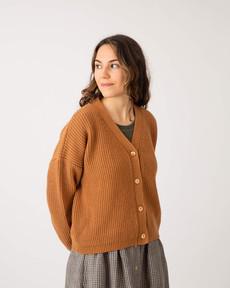 Knit Cardigan ochre via Matona