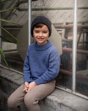 Juna Sweater Kids thunder blue from Matona