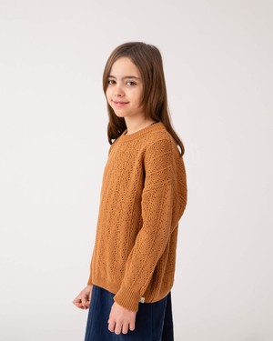 Lace Sweater ochre from Matona