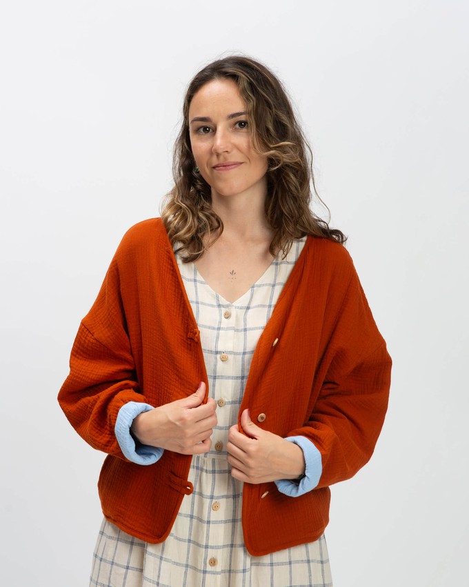 Reversible Muslin Jacket brick from Matona