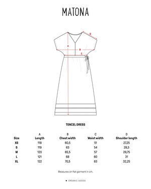 Tencel Dress portabella from Matona