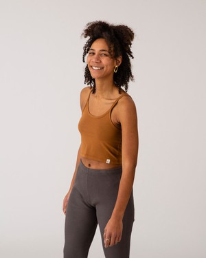 Basic Crop Top toffee from Matona