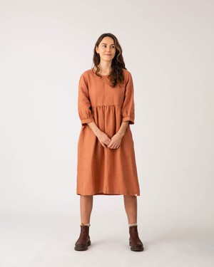 Puff Sleeve Dress russet from Matona