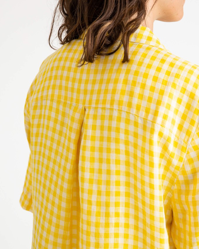 Collared Blouse yellow gingham from Matona