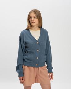 Spring Cardigan seal blue via Matona