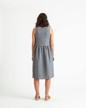 Gathered Dress storm blue from Matona