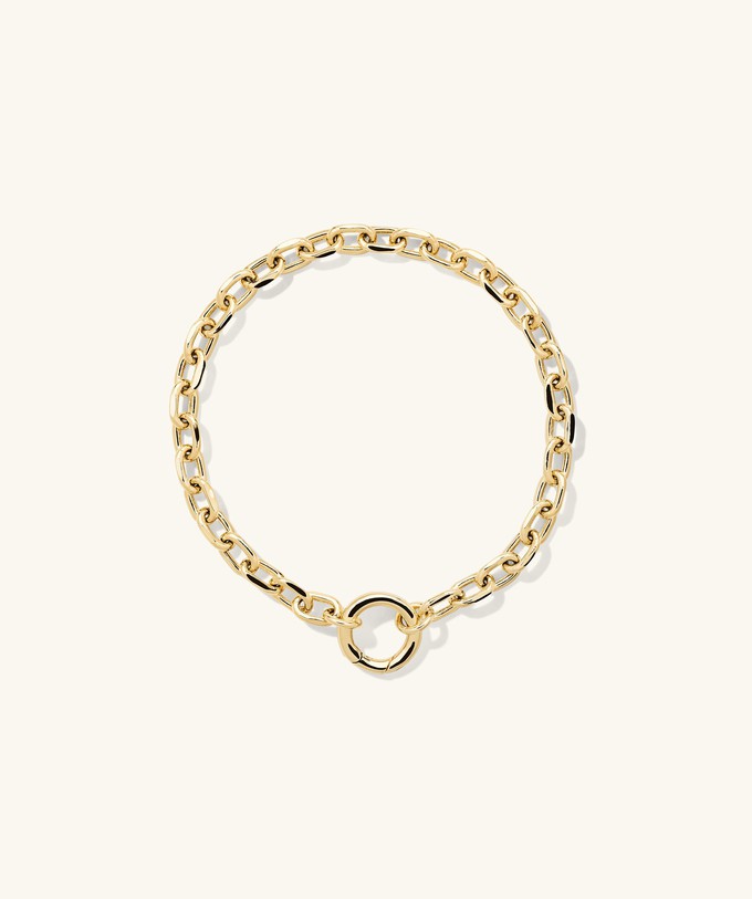 Large Square Oval Chain Charm Bracelet from Mejuri