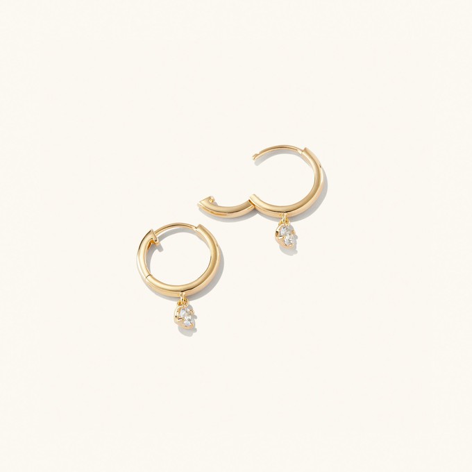 Round Topaz Hoops from Mejuri