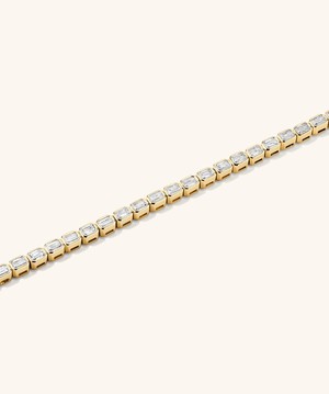 Lab Grown Diamond Emerald Cut Bezel Tennis Bracelet from Mejuri