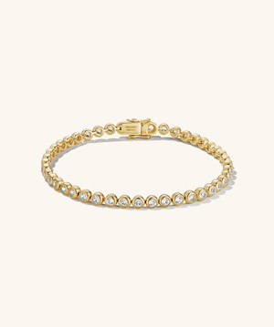 Zadie Bezel Lab Grown Sapphire Tennis Bracelet from Mejuri