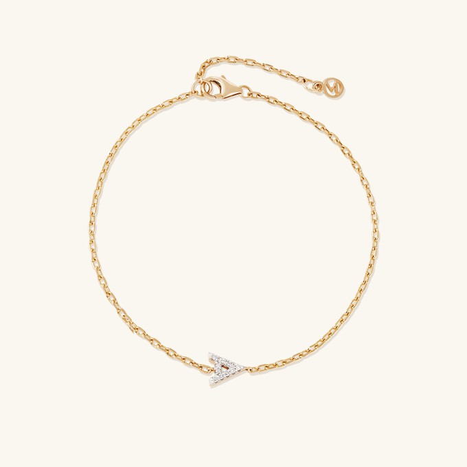 Diamond Letter Bracelet from Mejuri