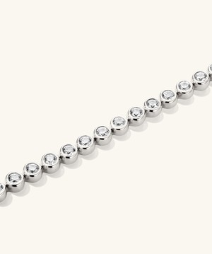 Zadie Bezel Lab Grown Sapphire Tennis Bracelet from Mejuri