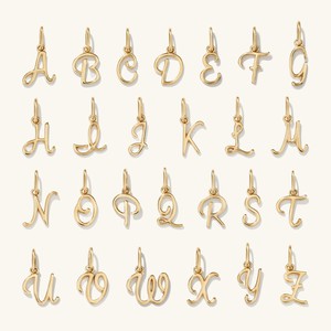 Cursive Letter Charm from Mejuri