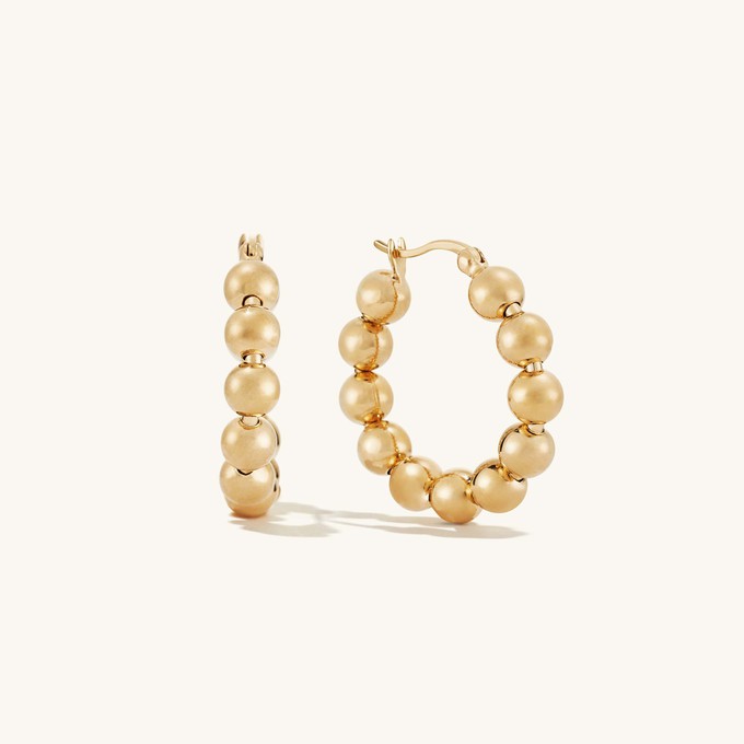 Metallic Sphere Hoops from Mejuri