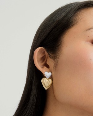 Big Puffy Heart Drop Earrings from Mejuri