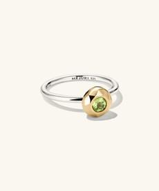 Circle Geo Gem Ring via Mejuri