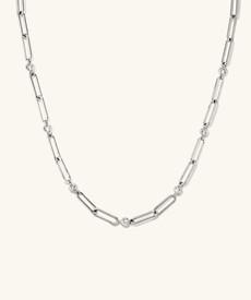 Zadie Lab Grown Sapphire Chain Necklace via Mejuri