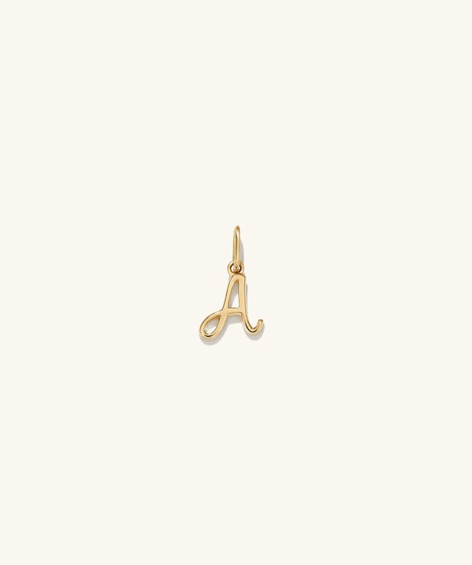 Cursive Letter Charm from Mejuri