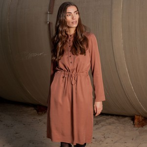 Mimosa dress Mokka tencel - Last size: 38 from Mon Col Anvers