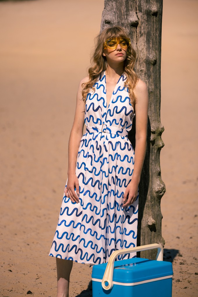 Zenit dress Waves organic cotton - Last size: 38 from Mon Col Anvers