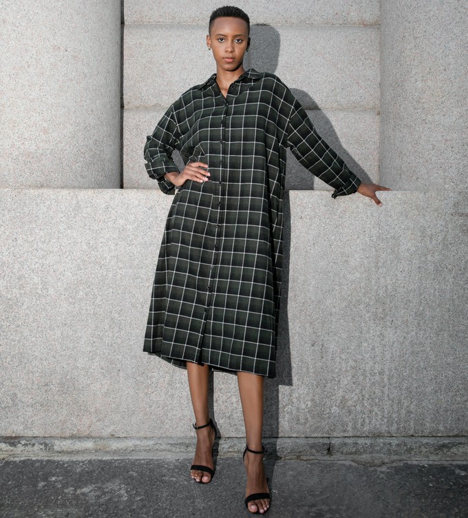 Pixie dress Twill checks - Last Size: 38 from Mon Col Anvers