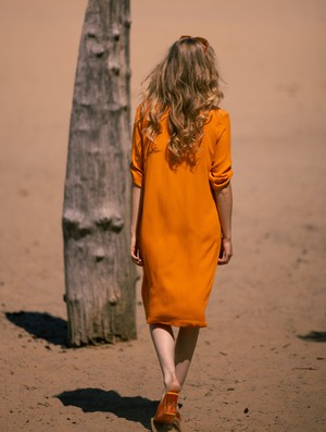 Island dress Orange from Mon Col Anvers