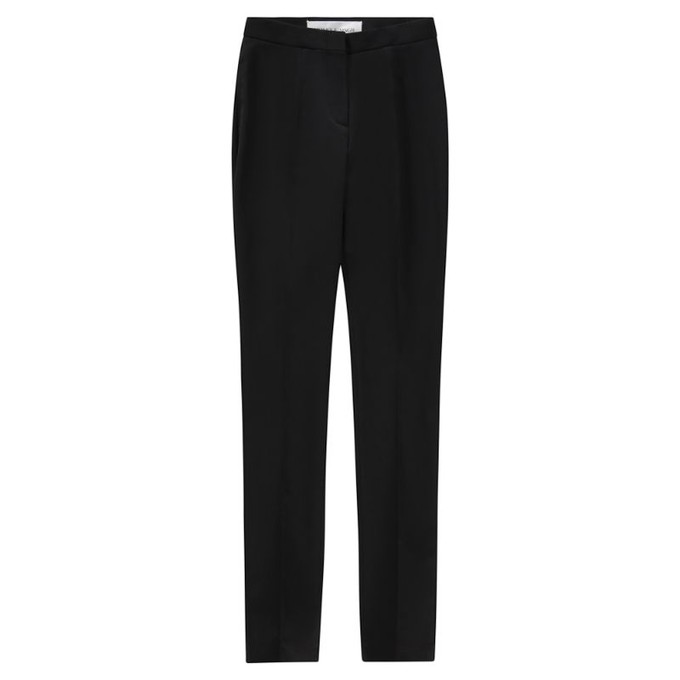 BLACK GABARDINE FITTED PANTS from MONIQUE SINGH