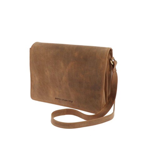 Handtas van mat bruin vintage  ecoleer - Daisy from MoreThanHip