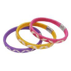 Set van 3 cana flecha armbanden - paars/geel/roze via MoreThanHip