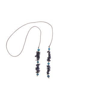 Omslag halsketting van tagua en acai - Natalia blauw from MoreThanHip