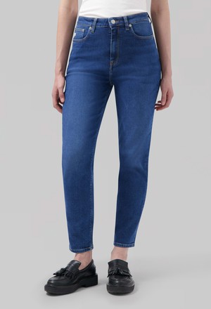 Mams High Tapered - Stone Indigo from Mud Jeans