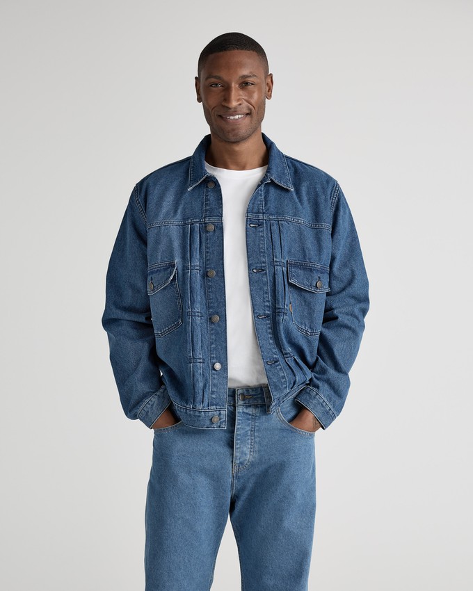 Benny Denim Jacket - Medium Stone from Mud Jeans