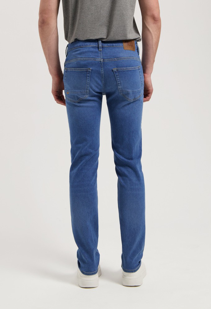 Dunn Low Tapered - Pure Blue from Mud Jeans