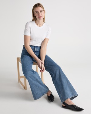 Sara High Loose - Stone Vintage from Mud Jeans