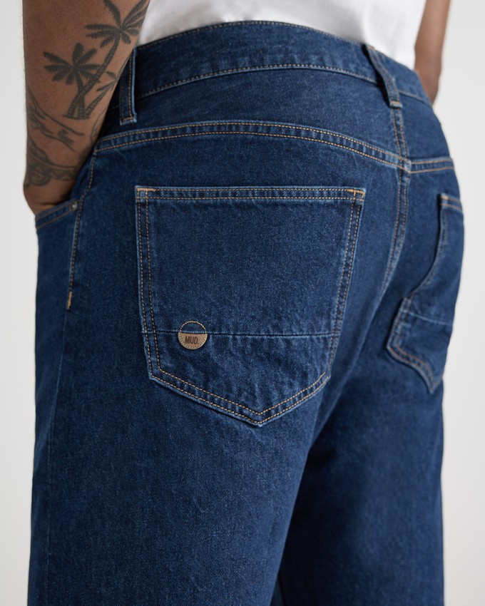 John Mid Straight - Stone Indigo from Mud Jeans