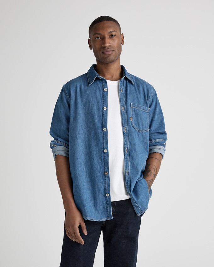 Chris Denim Shirt - Medium Stone from Mud Jeans