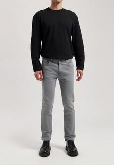 Bryce Mid Straight - Light Grey via Mud Jeans