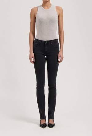 Faye Low Slim - Stone Black from Mud Jeans