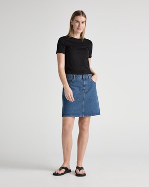 Audry Mini Skirt - Medium Stone from Mud Jeans