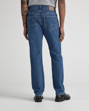 John Mid Straight - Medium Stone from Mud Jeans