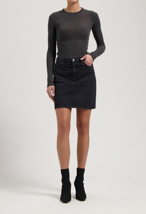 Audry Mini Skirt - BlackDip from Mud Jeans