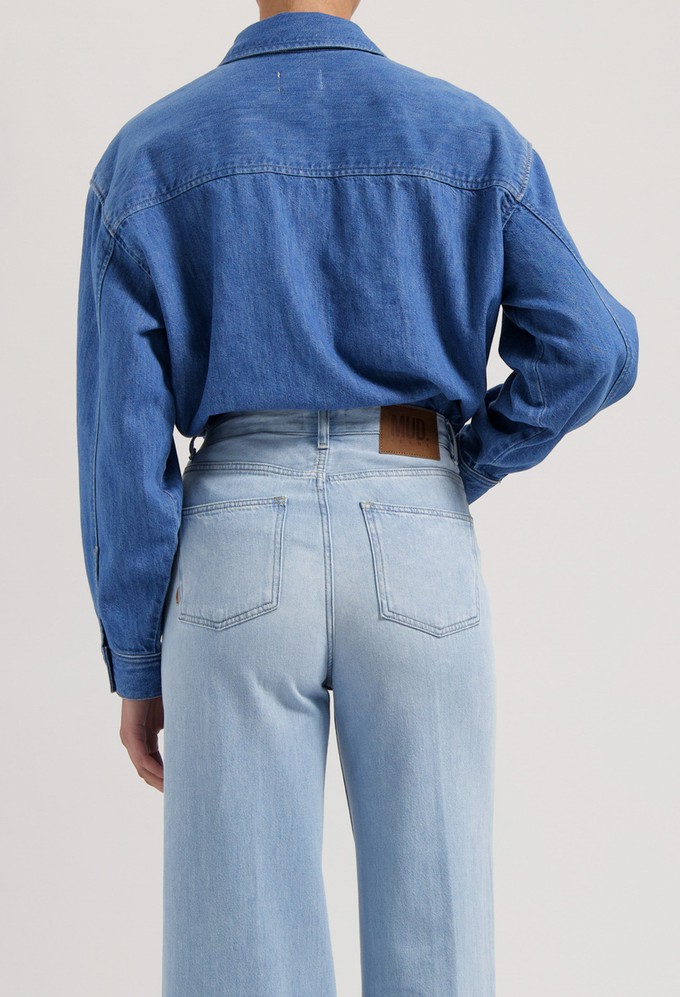 Reese Denim Shirt - Medium Stone from Mud Jeans