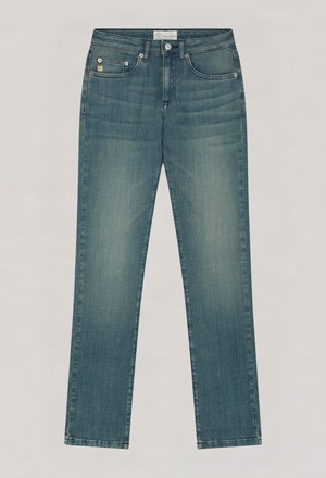 Faye Straight - Medium Fade from Mud Jeans