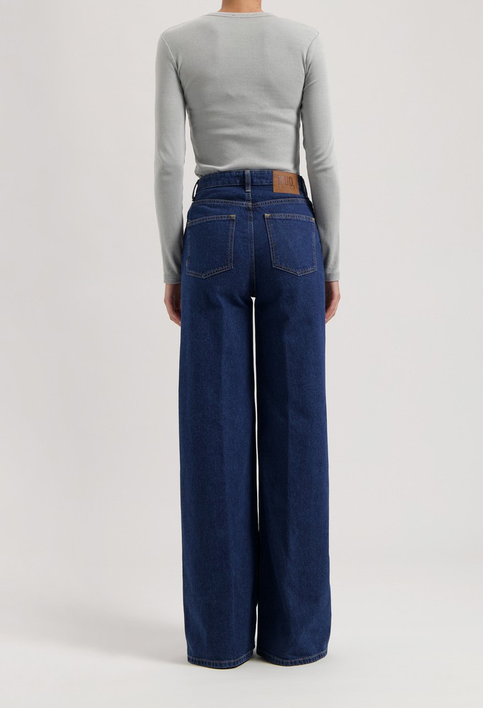 Sara High Loose - Stone Indigo from Mud Jeans