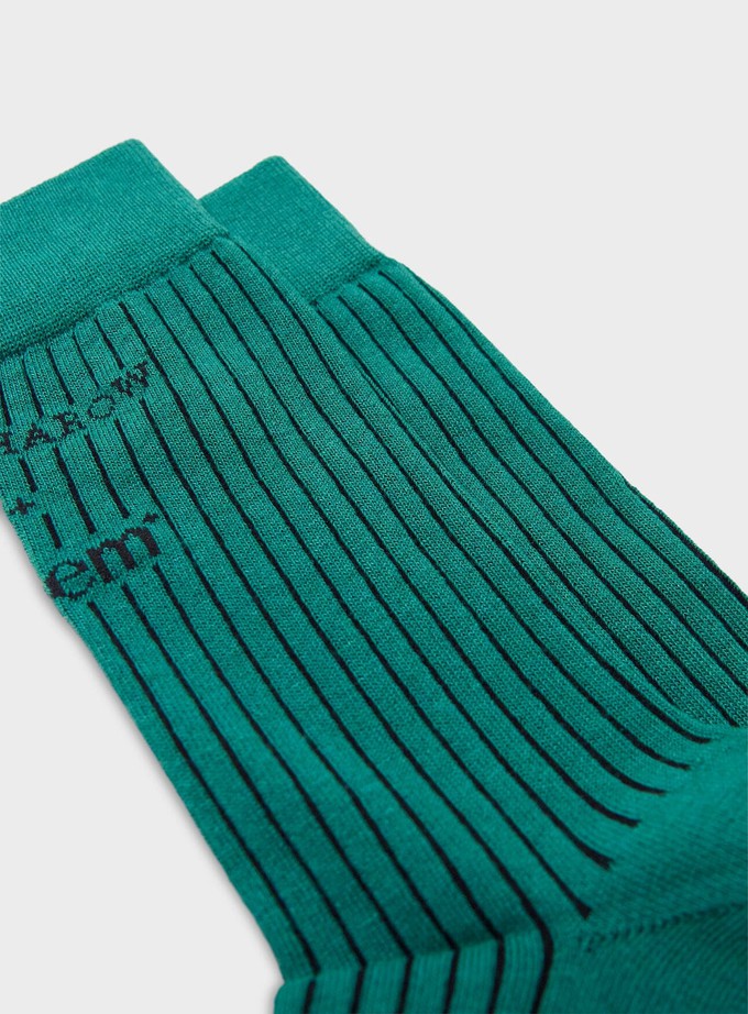 Recycled Upbeat Green Men's Socks from Neem London