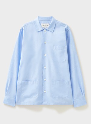 Recycled Italian Sky Slub Shirt Jacket from Neem London