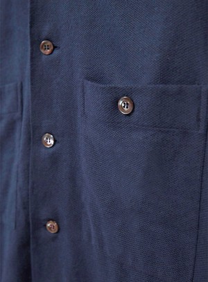 Set 3: Neem Green 4-Pocket Rain Jacket + Navy Flannel Overshirt + Navy Soft Pleated Trousers from Neem London